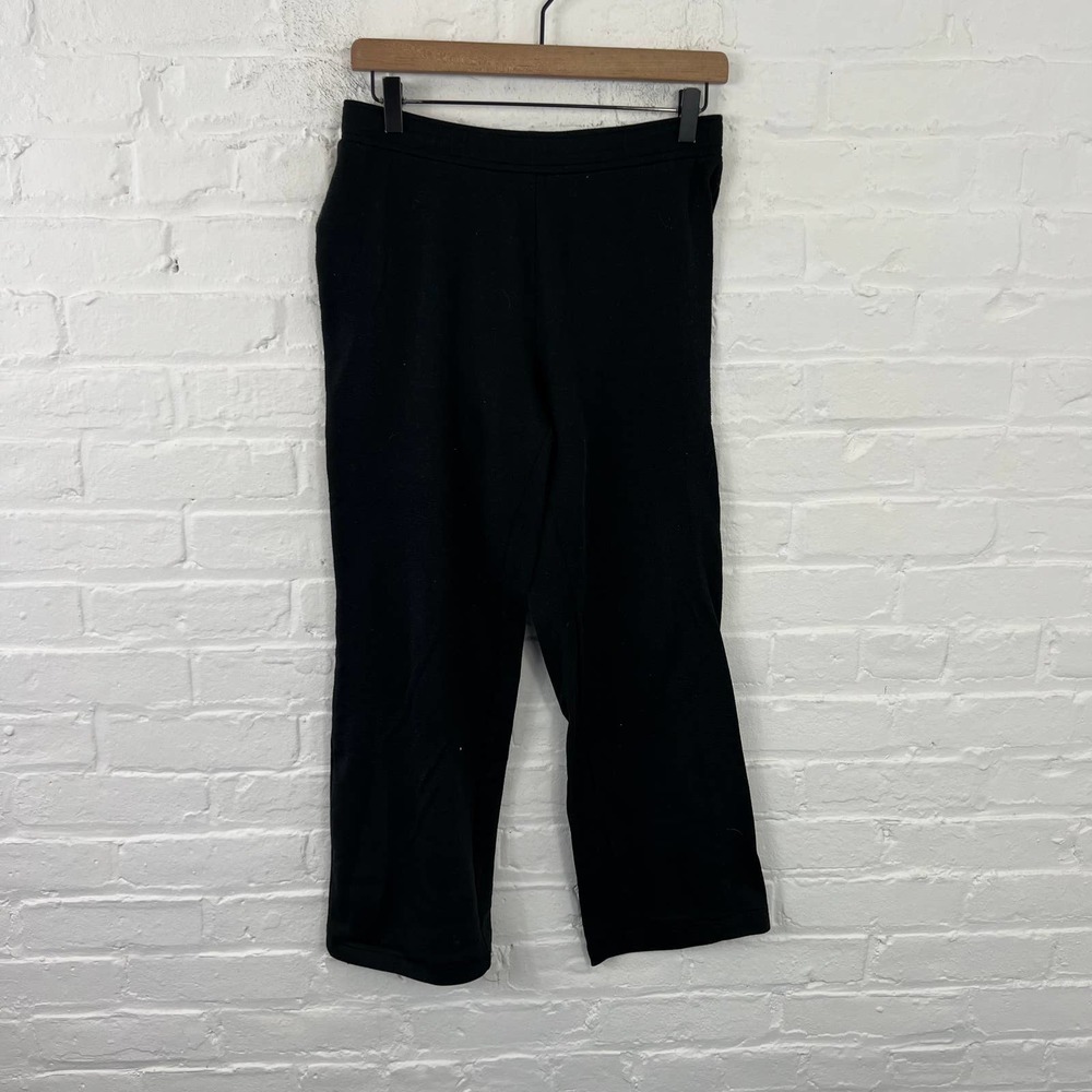 L.L. Bean Women's High Rise Straight Leg Pull on Pants Black Size S